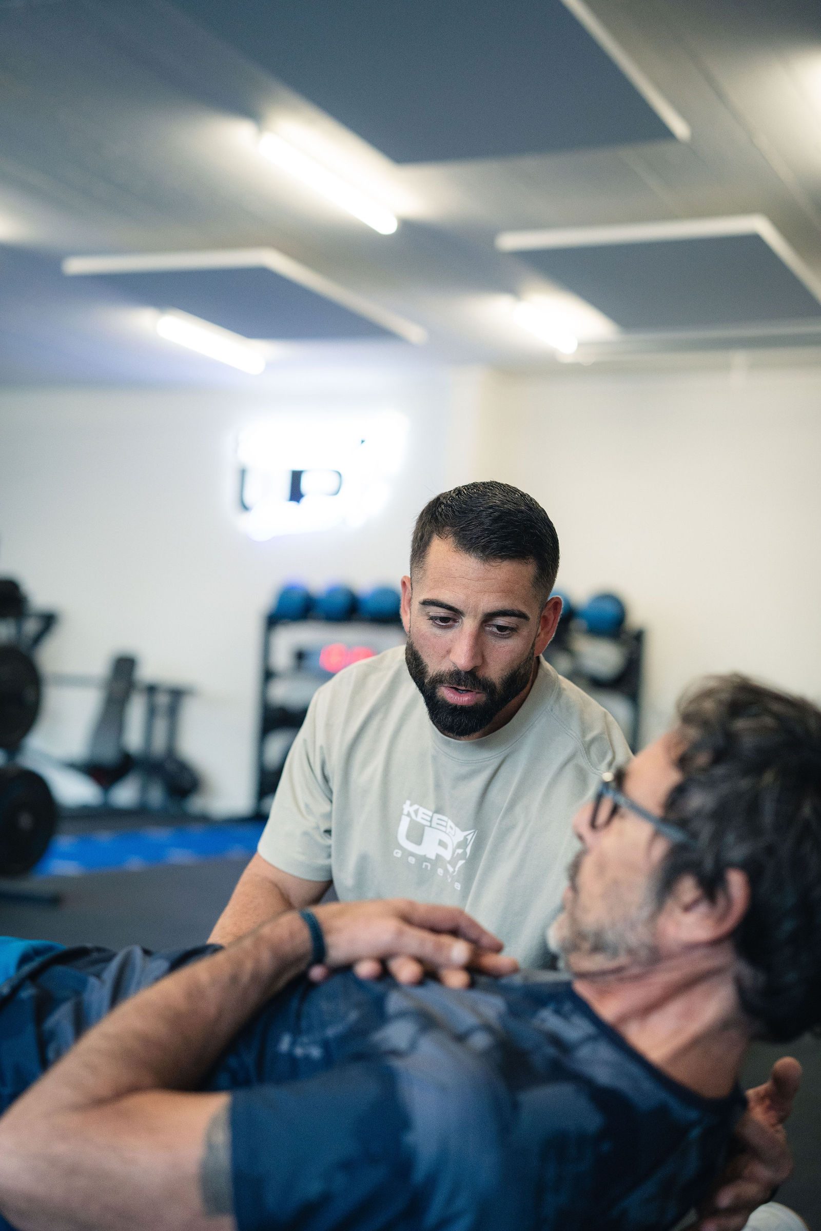 Coach guidant un travail de mobilité